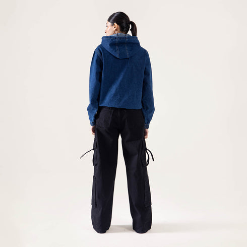 WIDE LEG CARGO JEANS